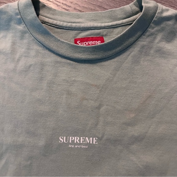 Supreme First & Best Tee Light Green - Picture 2 of 4